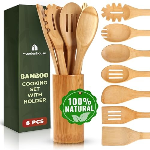 Best Bamboo Kitchen Utensils Europe 2026: 5 Top Picks Reviewed Bamboo Utensils 7 PCs with Holder – Bamboo Cooking Utensi... BAMBOO WOODEN UTENSIL SET: Includes 7 essential ba