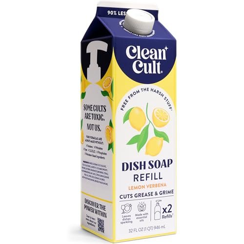 Cleancult Dish Soap Liquid Refill (32oz, 1 Pack) - Plant ... CLEAN ALWAYS MEANS CLEAN: Clean isn’t just a state