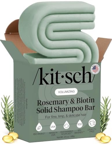 Best Natural Shampoo Bar Europe 2026: 5 Top Picks Reviewed Kitsch Rosemary & Biotin Shampoo Bar - For Hair Growth, S... DEEPLY CLEANSES & NOURISHES SCALP — Infused with r