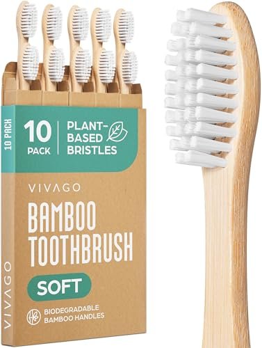Best Bamboo Toothbrush Set Europe 2026: 5 Top Picks Reviewed VIVAGO Bamboo Toothbrushes 10 Pack – Natural Toothbrushes... Eco-Friendly & Sustainable: VIVAGO’s bamboo toothb