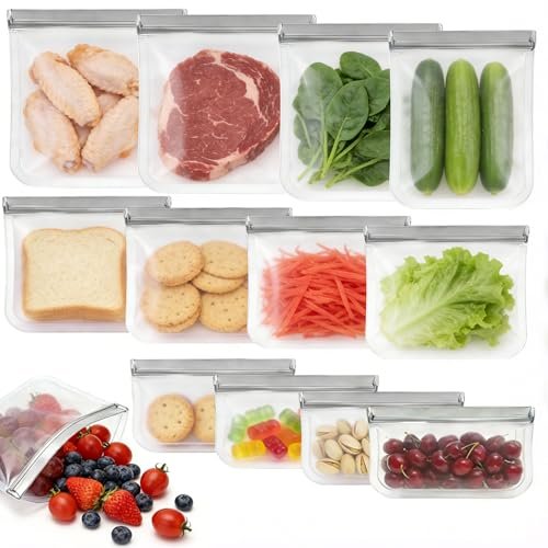 Best Silicone Food Storage Bags Europe 2026: 5 Top Picks Reviewed 12 Pack Silicone Bags for Food Storage,Reusable Silicone ... 【Multi-Size Variety Pack for Every Need】 This 12-p