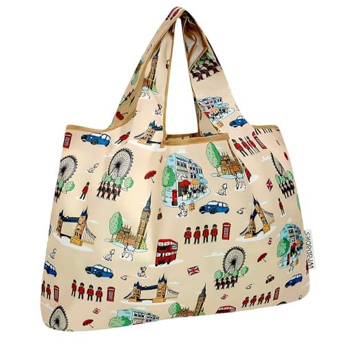 allydrew Large Foldable Tote Nylon Reusable Grocery Bags,... "PROMOTES GREEN LIFESTYLE. Reduces trash from unwa