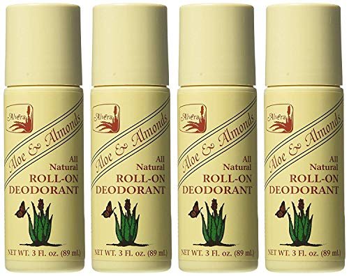 Alvera All Natural Roll-On Deodorant Aloe & Almonds - 3 F... Product Type:Body Deodorant