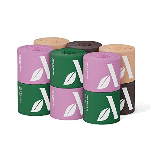 Amazon Aware 3-ply Bamboo Toilet Paper, Unscented, 12 Rol... Includes 12 rolls with 350 3-ply sheets per roll