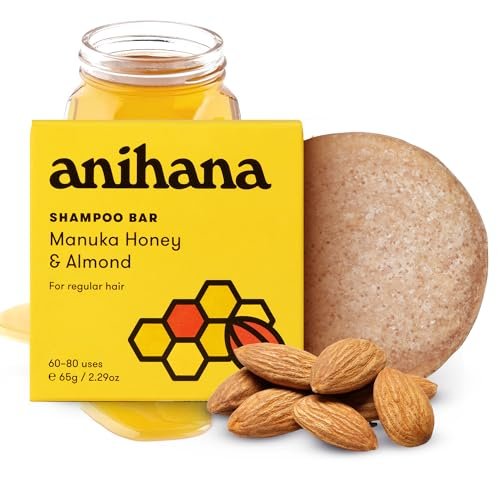 ANIHANA Shampoo Bar for Regular Normal Hair Clean Purifyi... MANUKA HONEY & ALMOND: Introducing Anihana shampoo