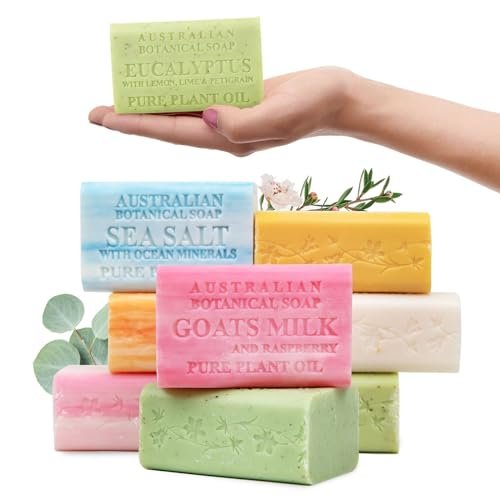 Best Natural Hand Soap Bar Europe 2026: 5 Top Picks Reviewed Australian Botanical Soap Variety Pack, 6.6 oz Bars – Goa... Variety Pack Soap Bars – Includes 8 extra-large 6.