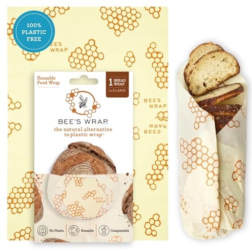 Beeswax Wrap Vs Plastic Wrap Which Is Better 2026: Which Is Better? Bee's Wrap Beeswax Wraps for Bread - Beeswax Bread Wrap f... REUSABLE BEESWAX WRAPS FOR BREAD made from beeswax