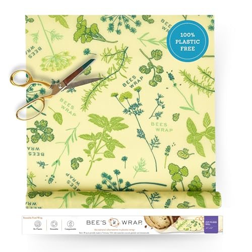 Beeswax Wrap Vs Plastic Wrap Which Is Better 2026: Which Is Better? Bee's Wrap Vegan Beeswax Wraps for Food - Cut to Size 14x... REUSABLE VEGAN BEESWAX WRAPS FOR FOOD made from or