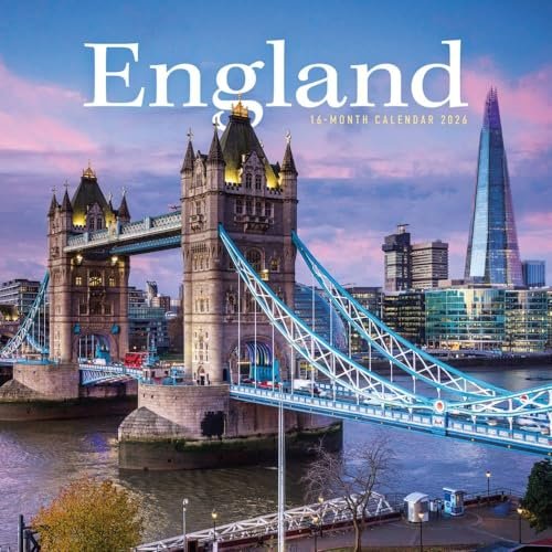 Carousel Calendars, England 2026 Wall Calendar - England theme ? monthly photographs of iconic la