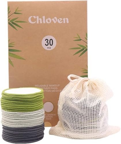 Best Reusable Cotton Rounds Europe 2026: 5 Top Picks Reviewed Chloven 30 Pack Reusable Makeup Remover Pads - Bamboo Cot... 【30 Pack Bundle Includes Three TYPES OF PADS】The s