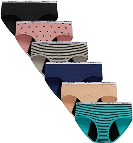 Demifill Teen Girls Period Panties Juniors First Period S... Material:95% Cotton,5% Spandex;