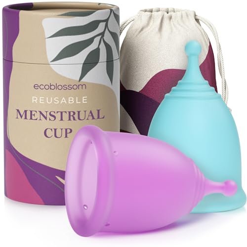 EcoBlossom Reusable Menstrual Cup Set - The Most Reliable... THE SMART CHOICE - Just because you're menstruatin