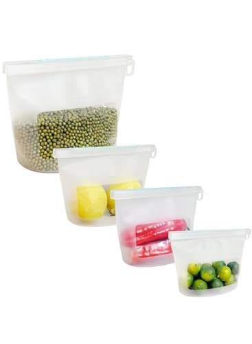 Best Silicone Food Storage Bags Europe 2026: 5 Top Picks Reviewed Reusable Silicone Food Storage Bags (Set of 4), Dishwashe... THE CONSCIOUS & BUSY HOUSEHOLD: Designed for eco-c