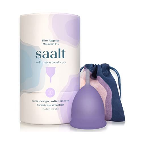 Saalt Soft Menstrual Cup – Reusable Period Cup – Made for... FLEXIBLE FIT FOR LEAK-FREE COMFORT: The soft perio
