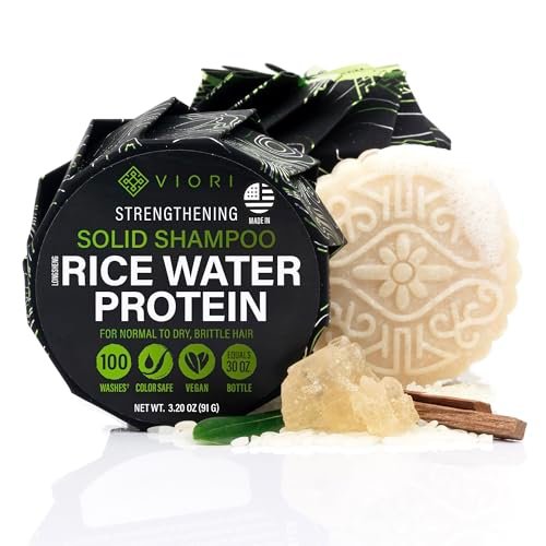 Viori Hidden Waterfall Shampoo Bar - Made with Rice Water... Natural Benefits of Our Clarifying Shampoo: Embrac