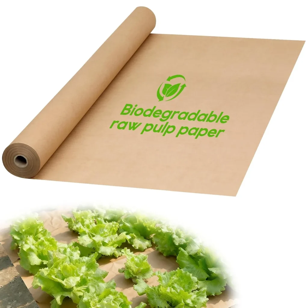 4 x 100Ft Biodegradable Weed Barrier,Used as Vegetable Gr...