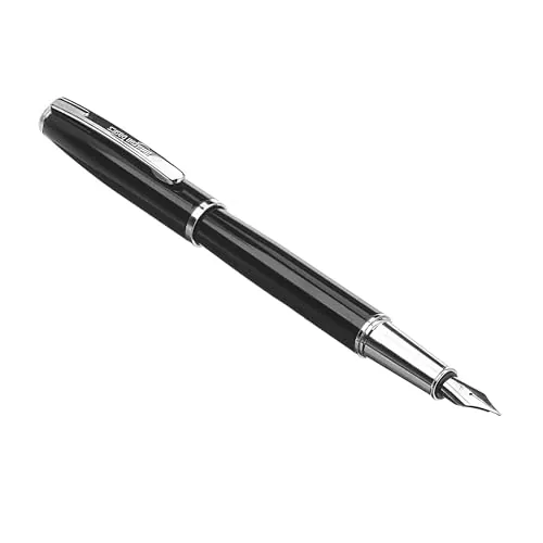 Amazon Basics Refillable Fountain Pen with Smooth Writing...