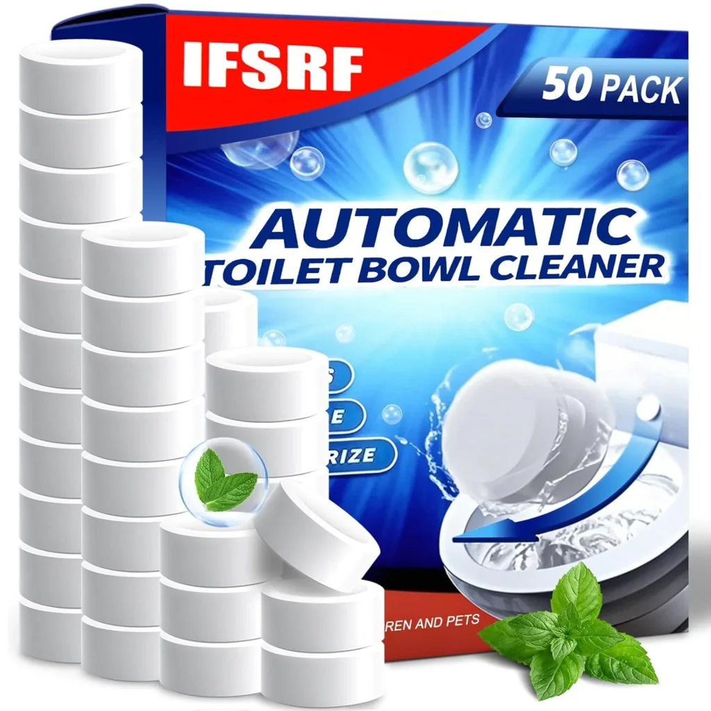 Automatic Toilet Bowl Cleaner Tablets , Bleach Free, Desc...