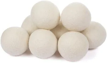 Smart Sheep XL wool dryer balls, 8-pack of undyed New Zealand wool balls