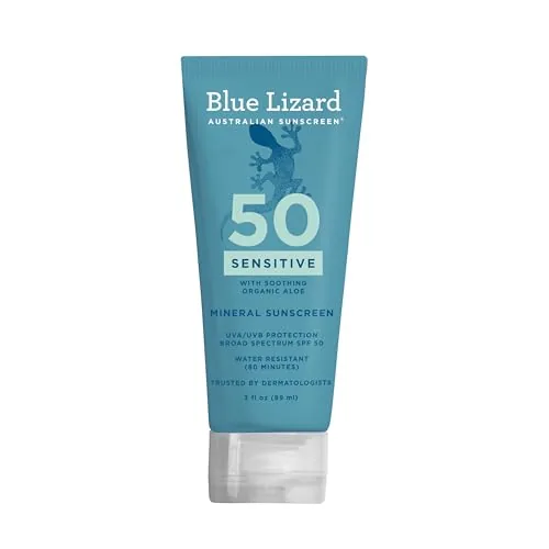 Blue Lizard SENSITIVE Mineral Sunscreen with Zinc Oxide, ... POWERFUL MINERAL SUNSCREEN - Protect sensitive ski