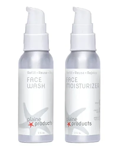 Eco-Friendly Face Wash and Face Moisturizer Set - Sensiti...