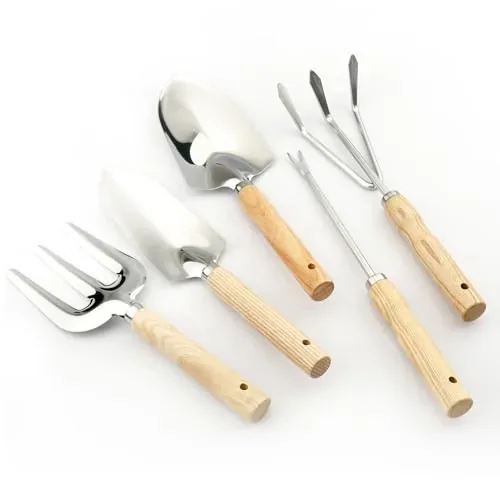 SHIKORI Garden Tool Set,5 Pcs Gardening Tool Set with Wee...